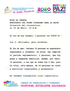 informe covid minsa 30 abril