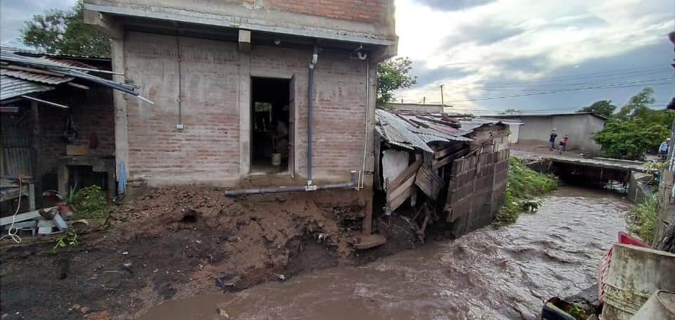 Barrios afectados por lluvias en el departamento de Estelí