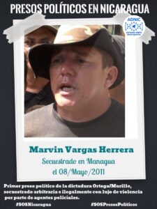 Marvin Vargas preso político apuñalado en la cárcel por un reo común 