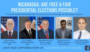 Conversatorio sobre elecciones justas en Nicaragua