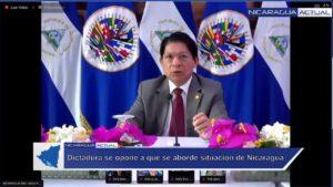 Canciller de Nicaragua ante la OEA se muestra preocupado por la COVID-19