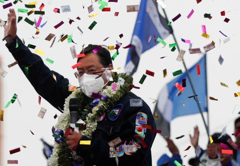 Luis Arce candidato por el MAS se declara ganador de las elecciones en Bolivia