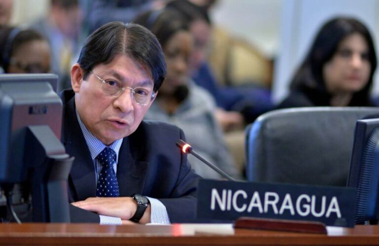 Denis Moncada canciller sandinista en la OEA