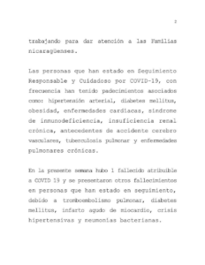 Minsa reporta 70 nuevos casos positivos y 1 fallecido por COVID-19 durante la última semana 