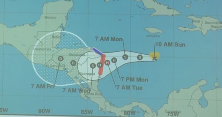 Eta se convertirá en Huracán categoría #1 en las próximas horas