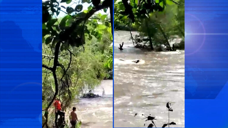 José Gerardo Vílchez Betanco intentó cruzar imprudentemente el río pero fue arrastrado por las corrientes