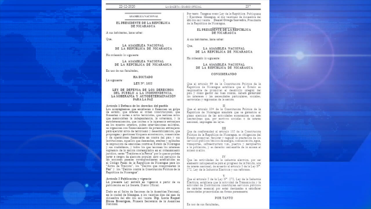 Régimen publica en gaceta ley que impedirá a opositores participar en elecciones