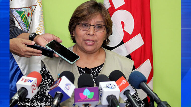 Martha Reyes Ministra de Salud de Nicaragua