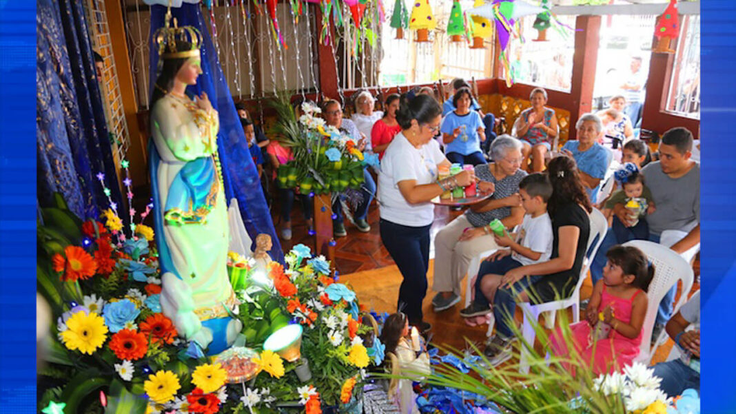 Católicos realizan tradicional Purísima en Nicaragua