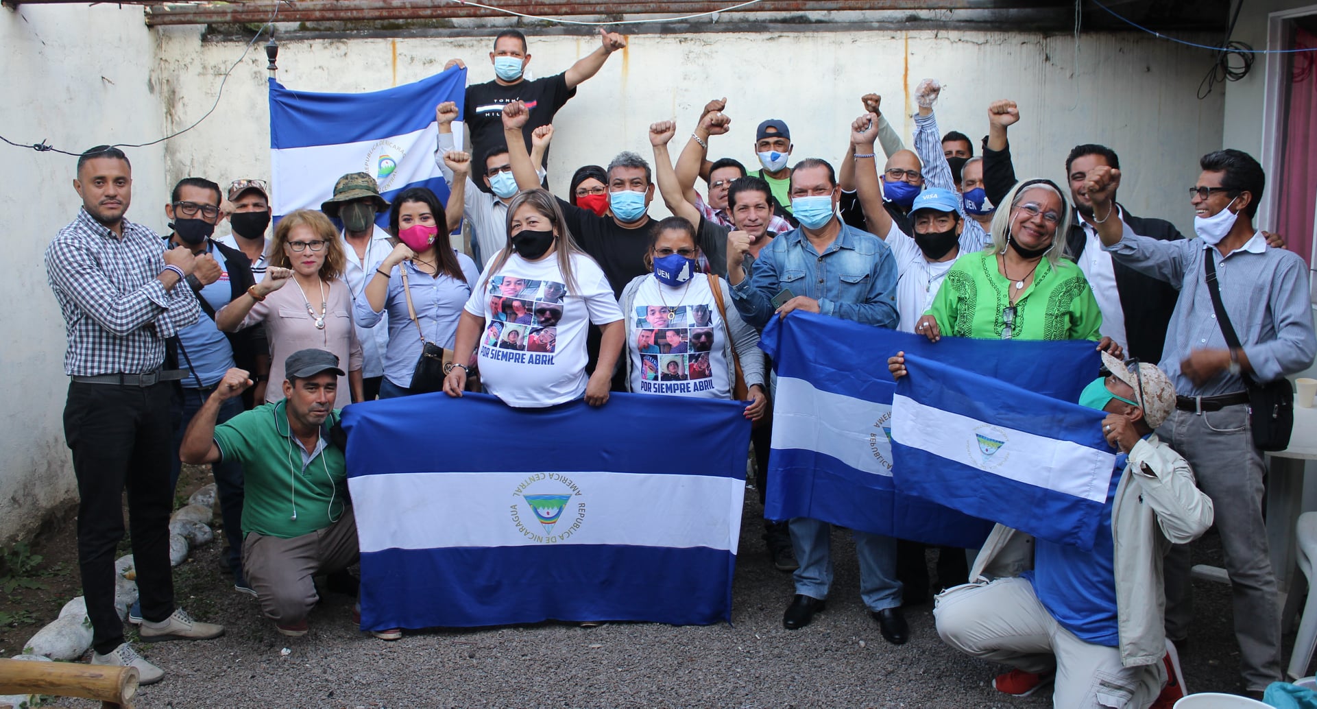 Unidad de Exiliados Nicaragüense en su primera Reunión del 2021/ Foto Cortesía