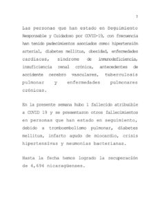 Minsa reporta únicamente una personas fallecida por COVID-19 en la semana del 05 al 12 de enero 