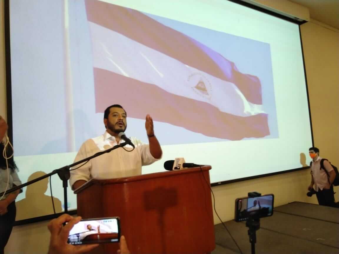 Félix Maradiaga candidato presidencial de la UNAB / Foto: Nicaragua Actual