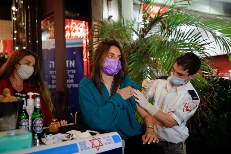 El bar se encentra en Israel país que lucha por reactivar su economía severamente golpada por los efectos de la pandemia