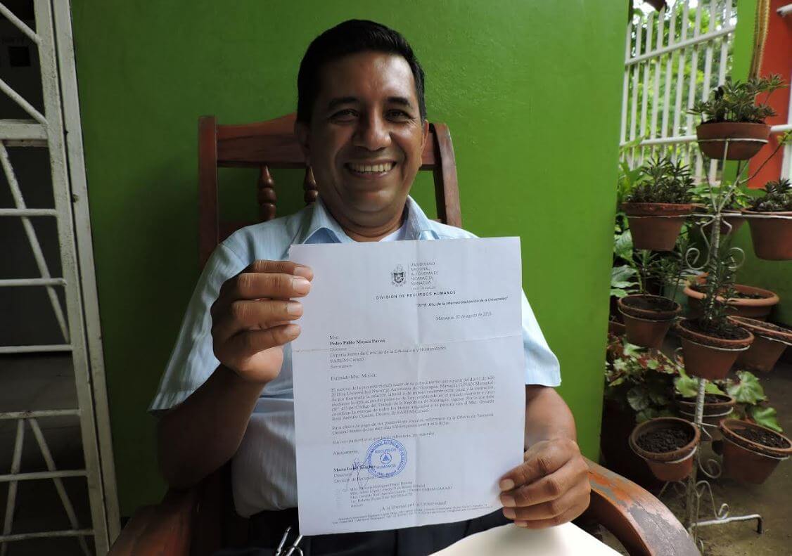 Pedro Pablo Mojica, docente universitario despedido en el 2018