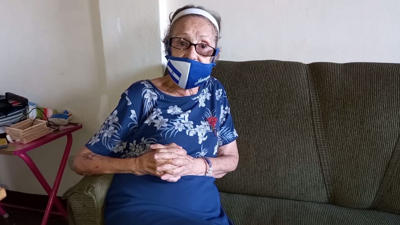 Amada Tinoco Morazán, conocida como la abuela vandálica NicaraguaActual