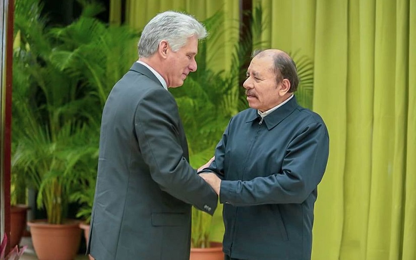 Miguel Díaz Canel y Daniel Ortega, dictadores de Cuba y Nicaragua Foto Cortesía