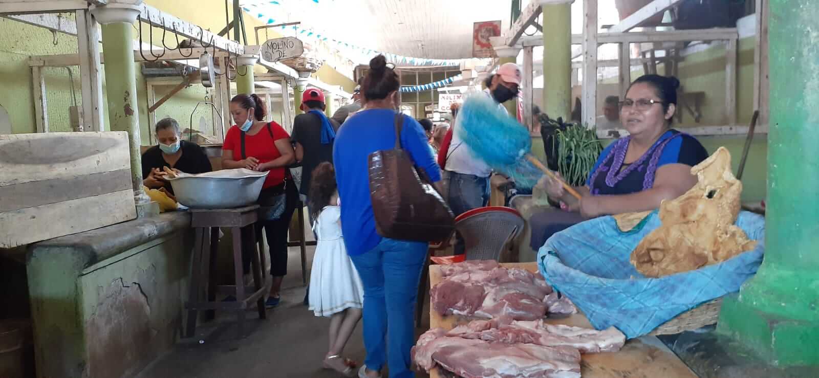 Venta de carne mercado Granada Nicaragua Actual 