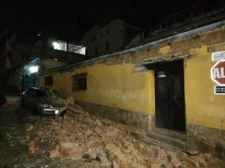 Terremoto en Guatemala en horas de la madrugada