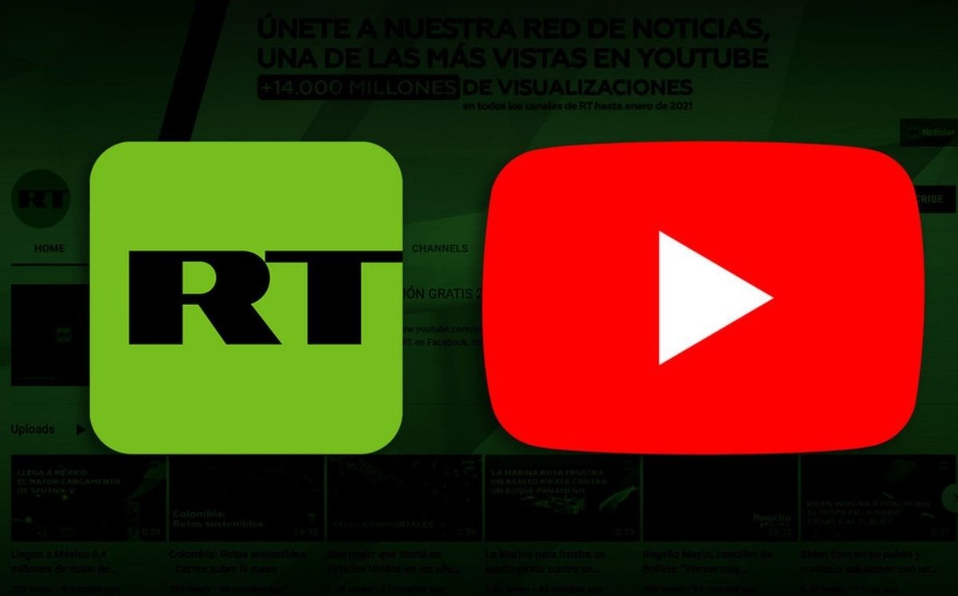 YouTube restringe monetización a cadena rusa RT Foto Cortesía