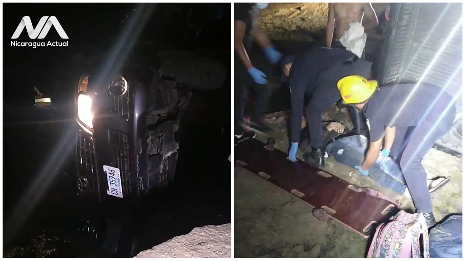 Accidente en Nueva Segovia donde se resultaron 7 lesionados Fotos Cortesía