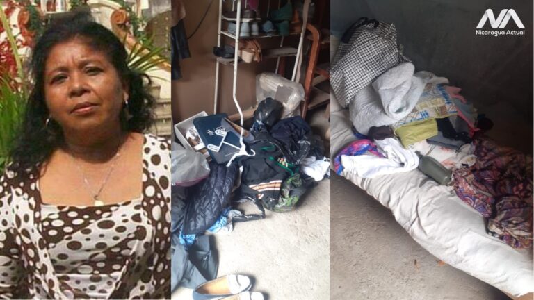 Así quedó la vivienda de Yolanda González excarcelada política luego del allanamiento violento ejecutado por policías sandinistas