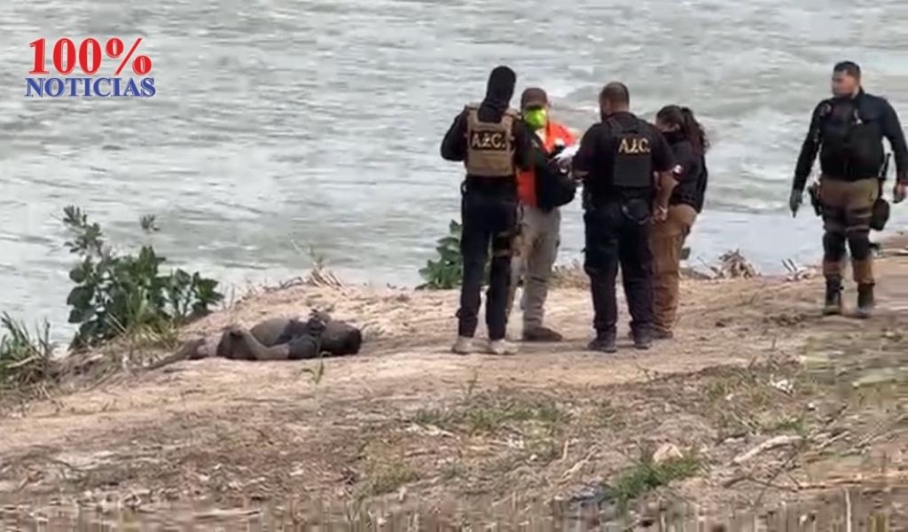 Cuerpo de nicaragüense encontrado en el Río Bravo frontera entre México y Estados Unidos Foto Cortesía