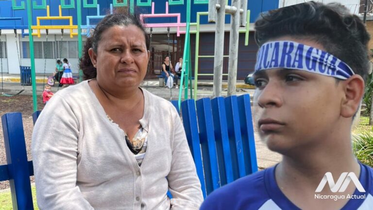 Ivania Dolmus, madre del niño monaguillo Sandor Dolmus asesinado por la dictadura de Ortega en León