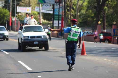 Policía de Tránsito de Nicaragua accidentes