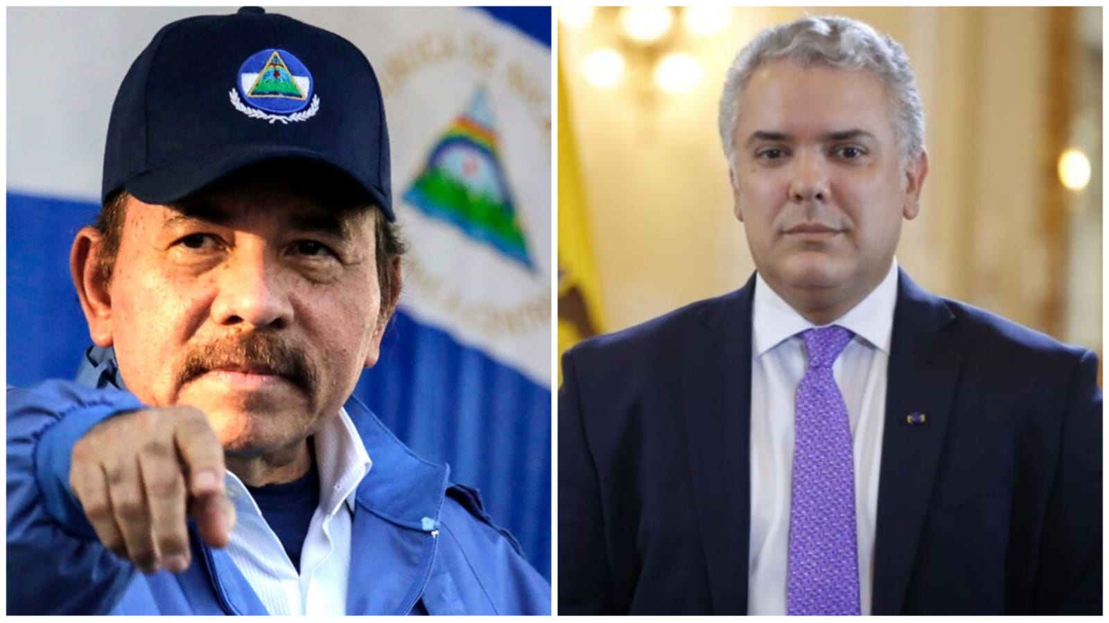 Daniel Ortega e Iván Duque