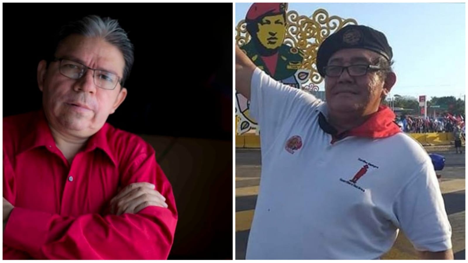 Pablo Cuevas abogado defensor de derechos humanos y Marlon Sáenz, paramilitar conocido como el Chino Enoc