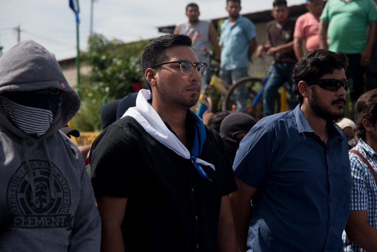 Yubrank Suazo líder opositor Foto de Carlos Herrera de Confidencial
