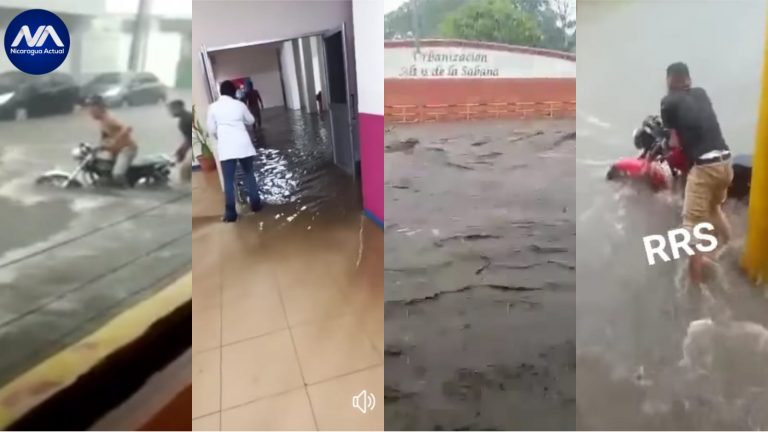 Primeras afectaciones producto de las fuertes lluvias que ha provocado el ingreso de la primera onda tropical. Foto: Nicaragua Actual