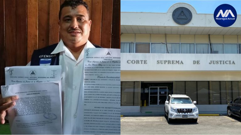 Abogado interpone recursos ante el Poder Judicial. Foto: Nicaragua Actual