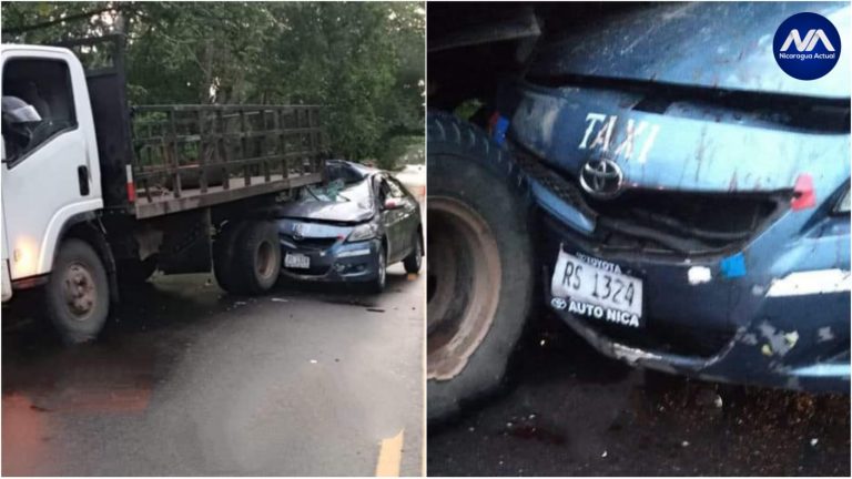 Accidente registrado en La Gateada, Villa Sandino en el departamento de Chontales Fotos Cortesía