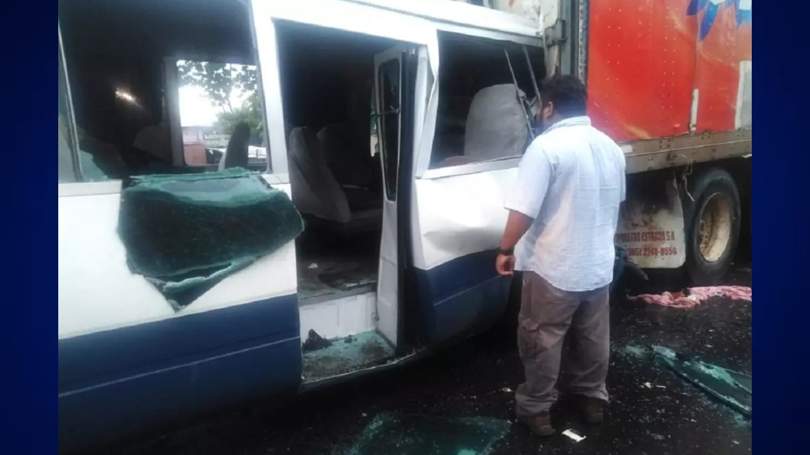 Bus impacta a conductor de cabezal cerca de la rotonda de Ticuantepe