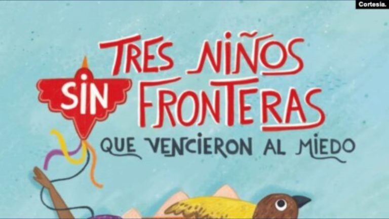 Portada del libro “Tres niños sin fronteras que vencieron al miedo”, del periodista español Javier Sancho Mas.