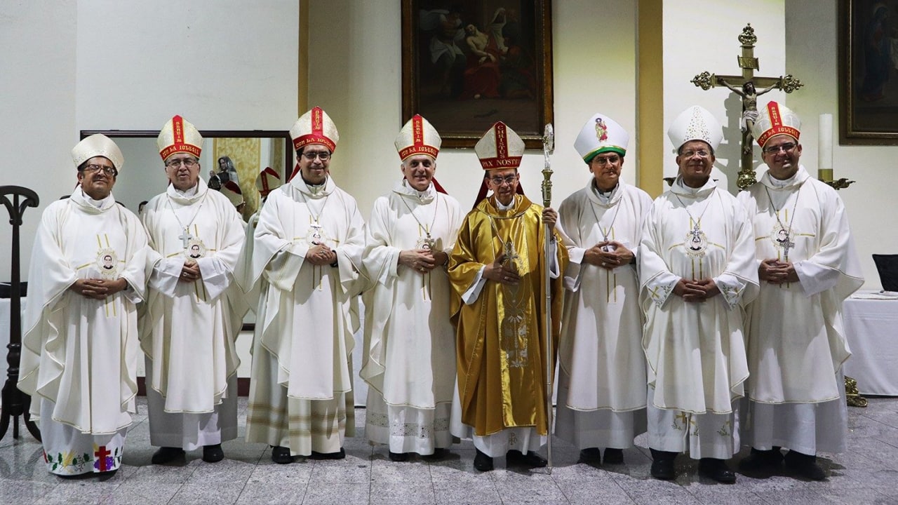 Obispos de la Conferencia Episcopal de El Salvador Foto Cortesía Vaticans News