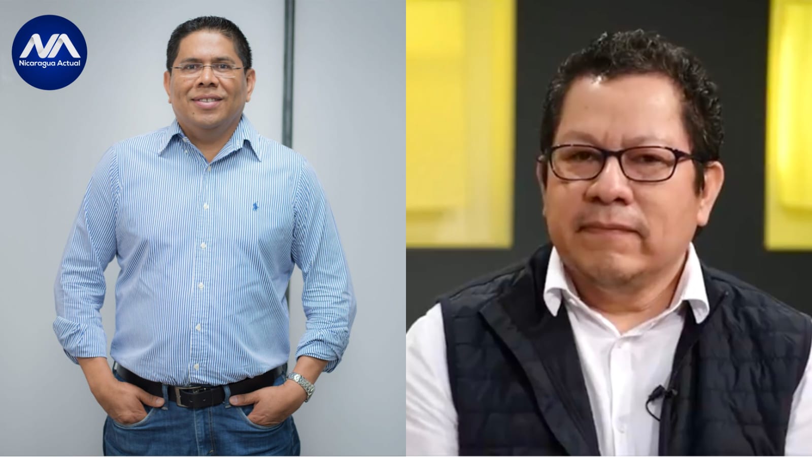Periodistas Miguel Mendoza y Miguel Mora presos políticos de la dictadura de Daniel Ortega