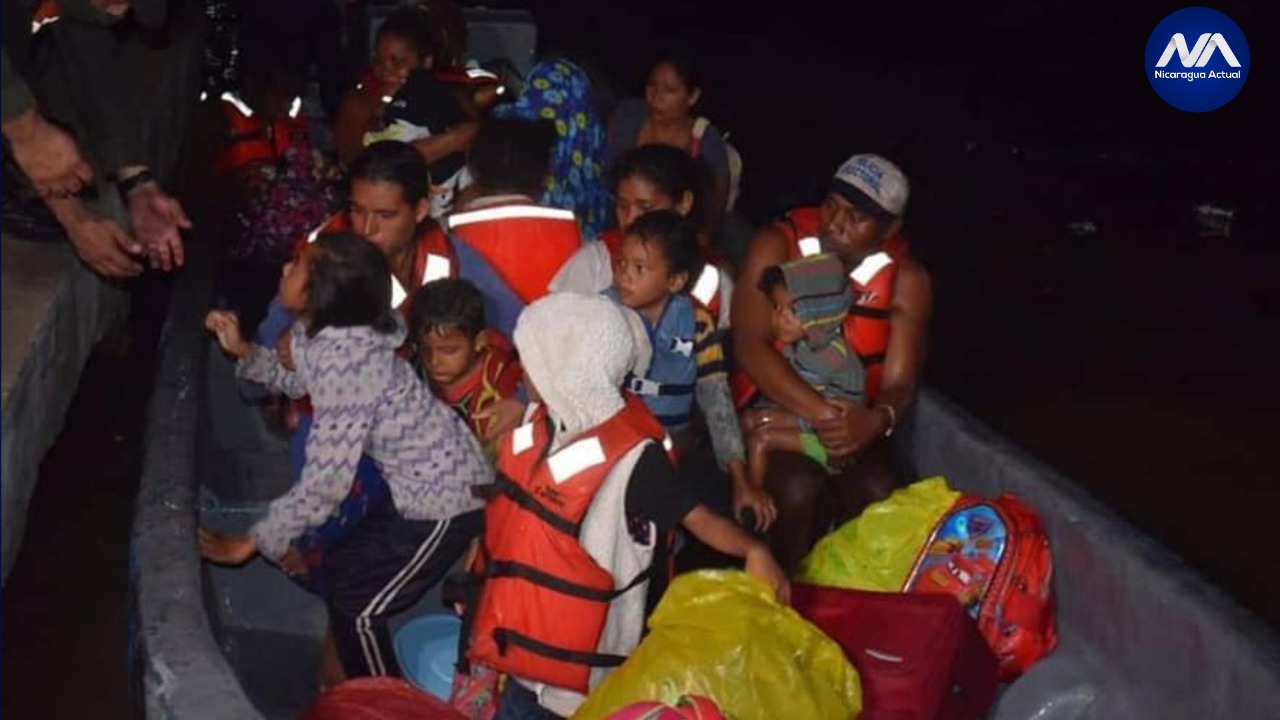 Familias de Río Maíz de Bluefields son evacuadas ante llegada de Tormenta Tropical Bonnie Foto Cortesía