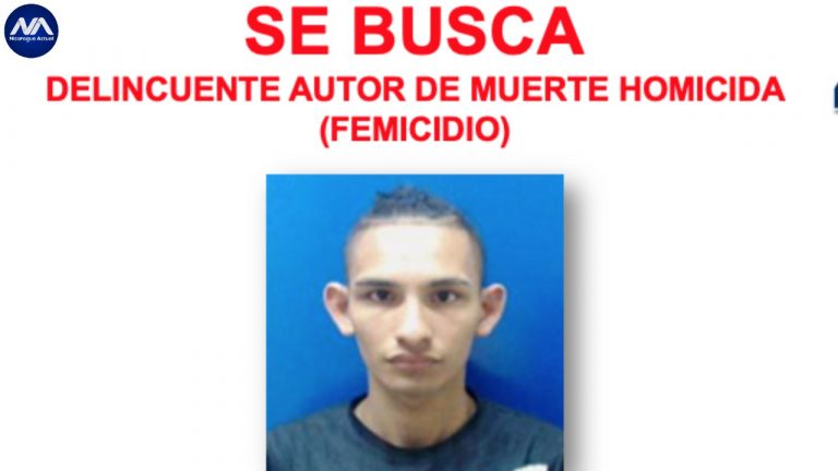 Femicida Ernesto Caleb Rocha Tercero es buscado por la Policía Sandinista