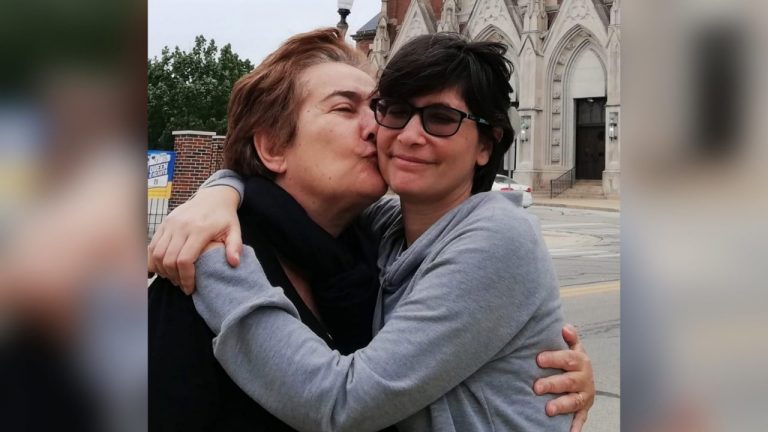 Pinita Gurdián y su hija Ana Margarita Vijil ahora presa política de la dictadura orteguista Foto Cortesía