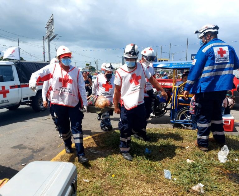 voluntarios de cruz roja nicaraguense foto cortesia cruz roja nicaraguense