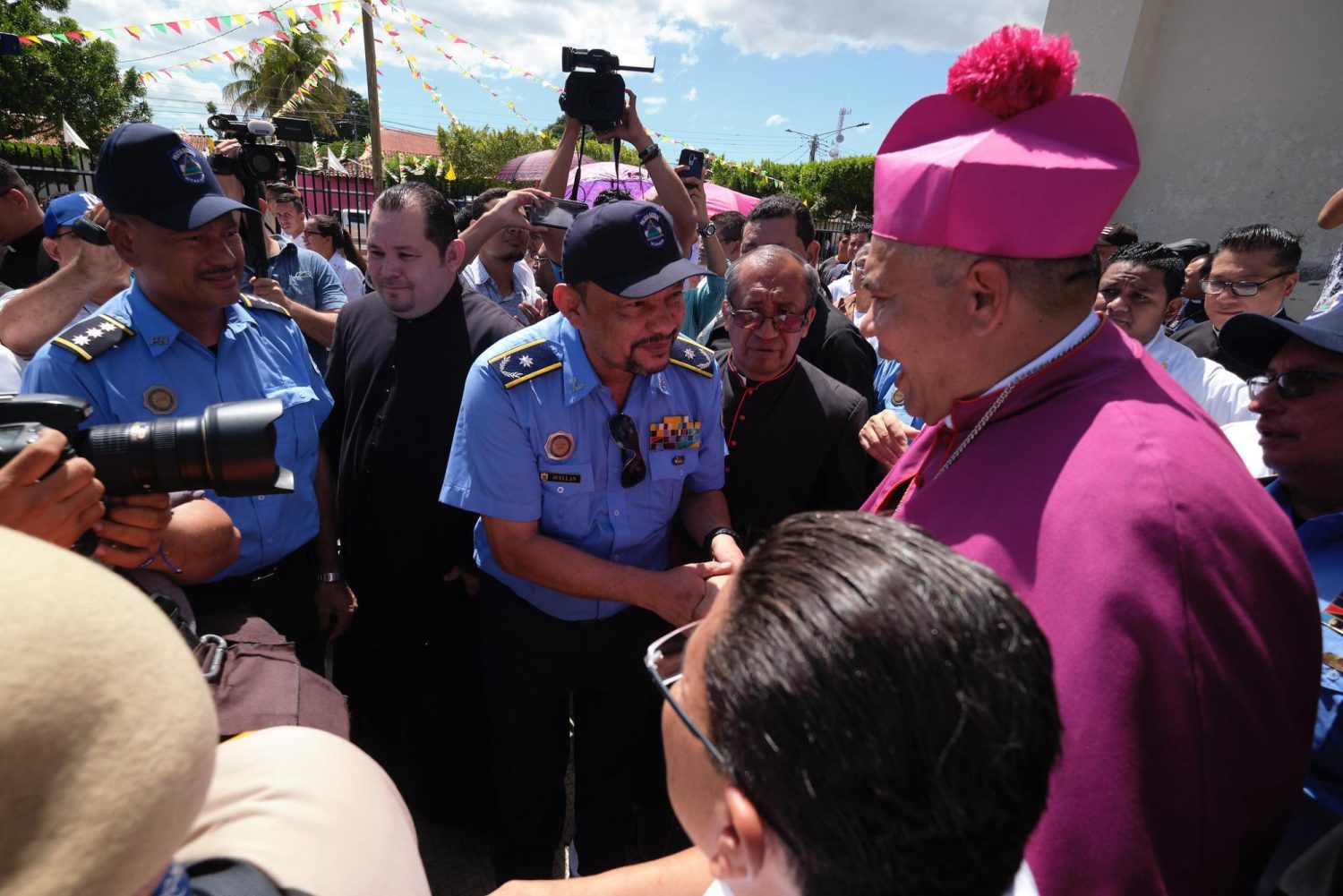 monseñor rene sandigo policia nicaragua actual