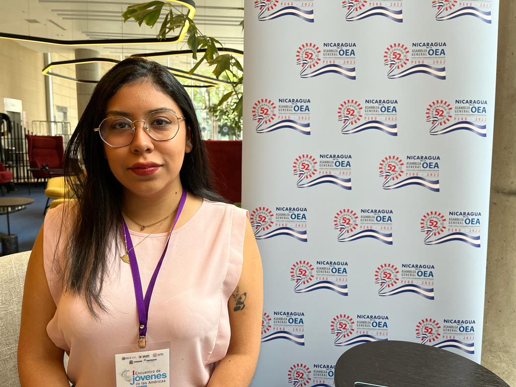christy melissa martínez núñez, representante del liderazgo juvenil nicaragüense en el encuentro de lideres juveniles de las americas