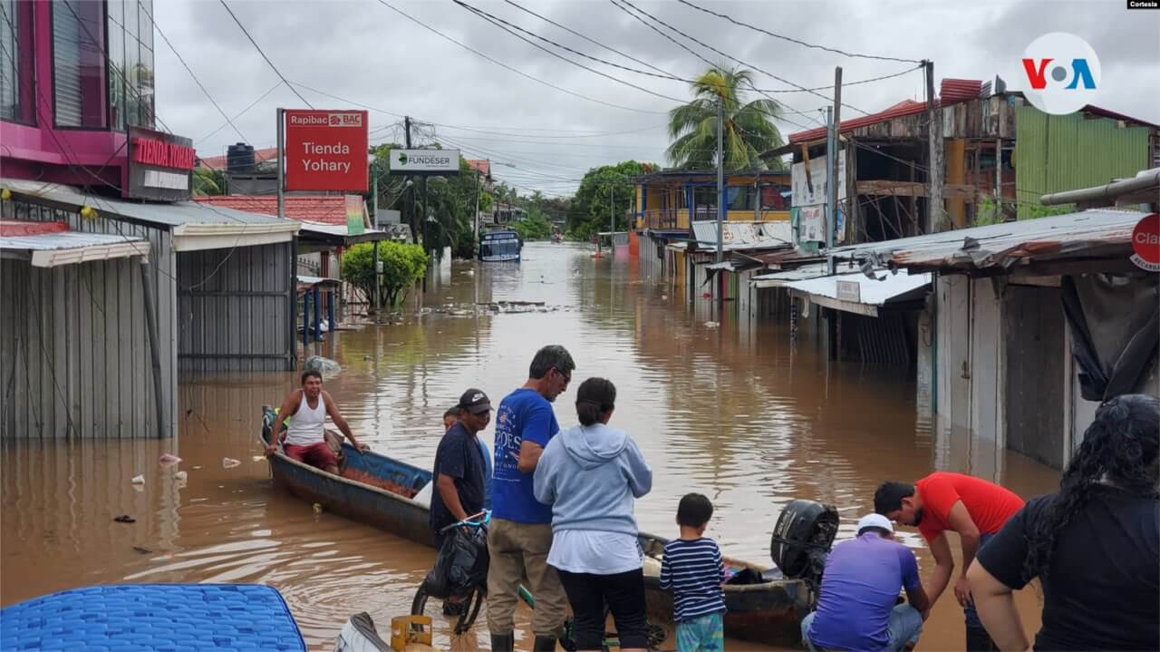 Imagen del municipio de El Rama, ubicado en el Caribe Sur de Nicaragua, tras el paso del huracán Julia en octubre de 2022. [Foto: Cortesía]