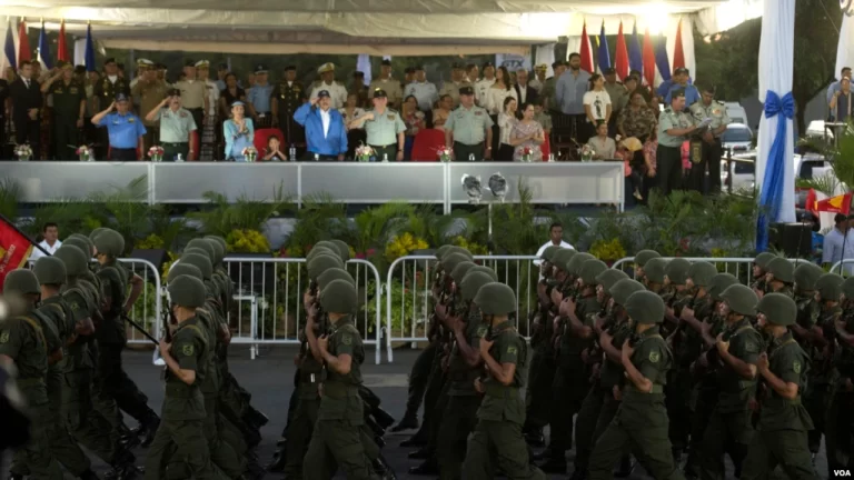 El Ejercito de Nicaragua en su 40 aniversario en Managua Nicaragua el 03 de septiembre de 2019