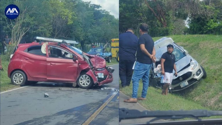 Accidente en Diriamba deja varias personas heridad FOTO: REDES SOCIALES
