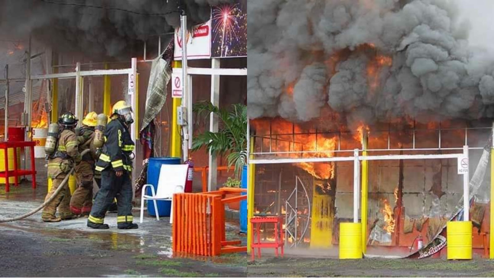 Incendio pólvora Tiscapa