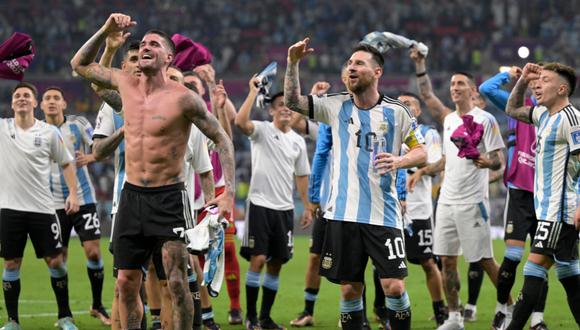 argentina pasa a cuartos de final jugadores celebran triunfo ante australia