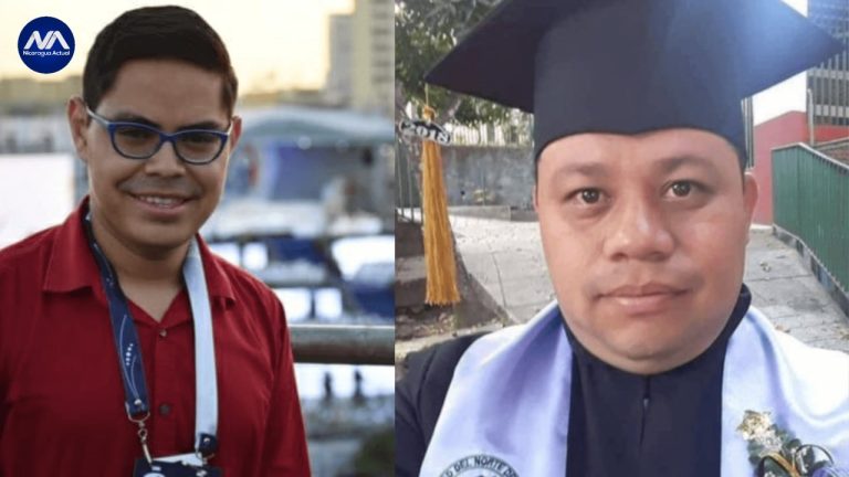 Oficiales de la Policía Nacional vigilan afuera de una iglesia católica donde se refugia Rolando Álvarez, obispo de la Diócesis de Matagalpa, alegando haber sido atacado por la policía, en Managua, Nicaragua, 20 de mayo de 2022 REUTERS/Maynor Valenzuela